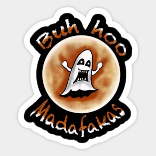 Halloween Ghost Madafakas Sticker